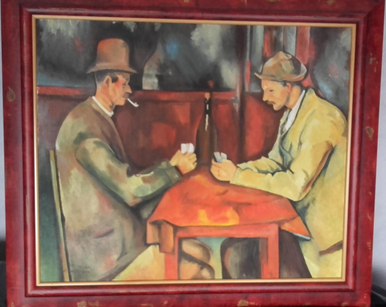 Les joueurs de cartes d'après Cezanne