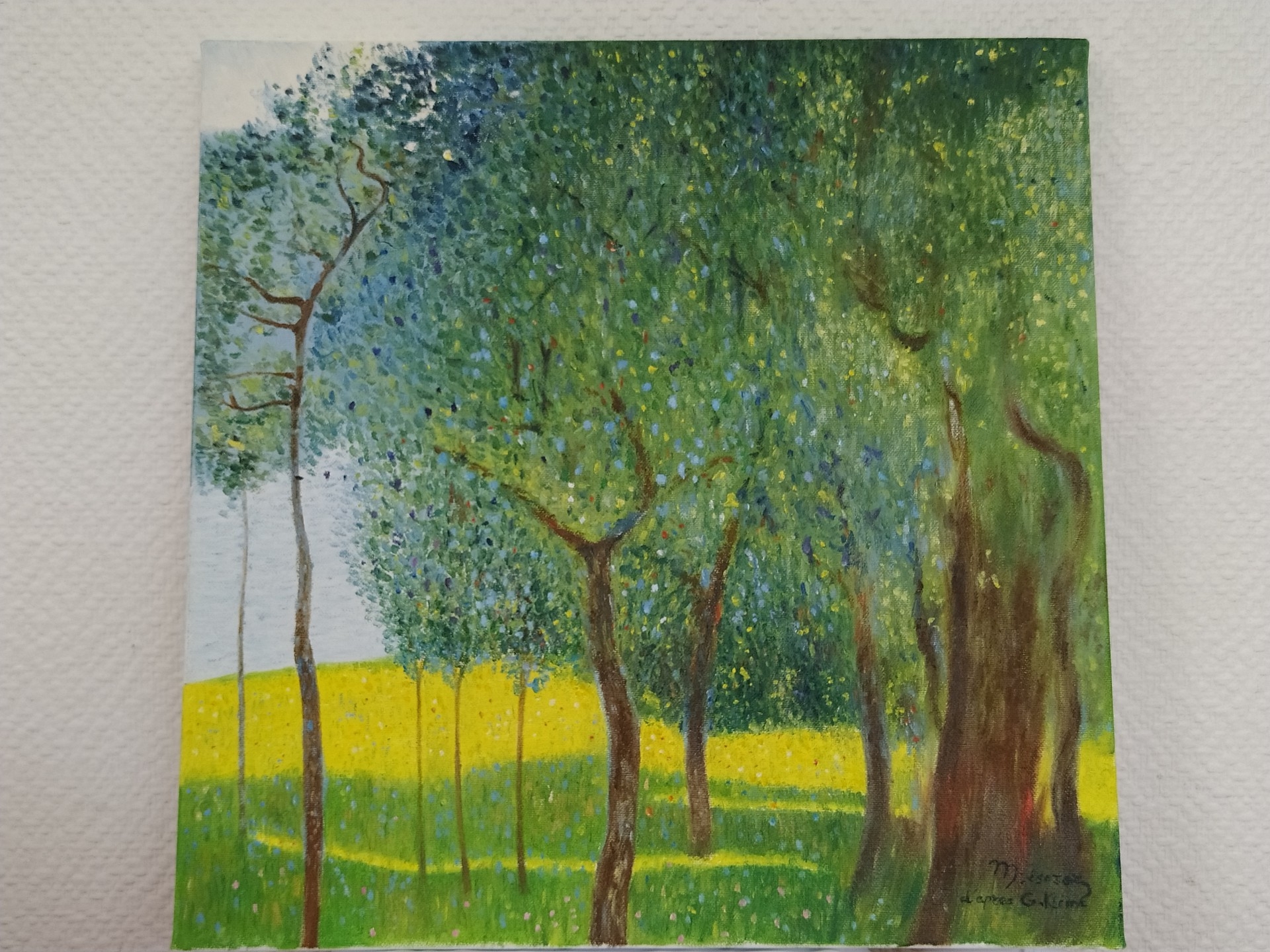 Arbres fruitiers d après Gustave Klimt