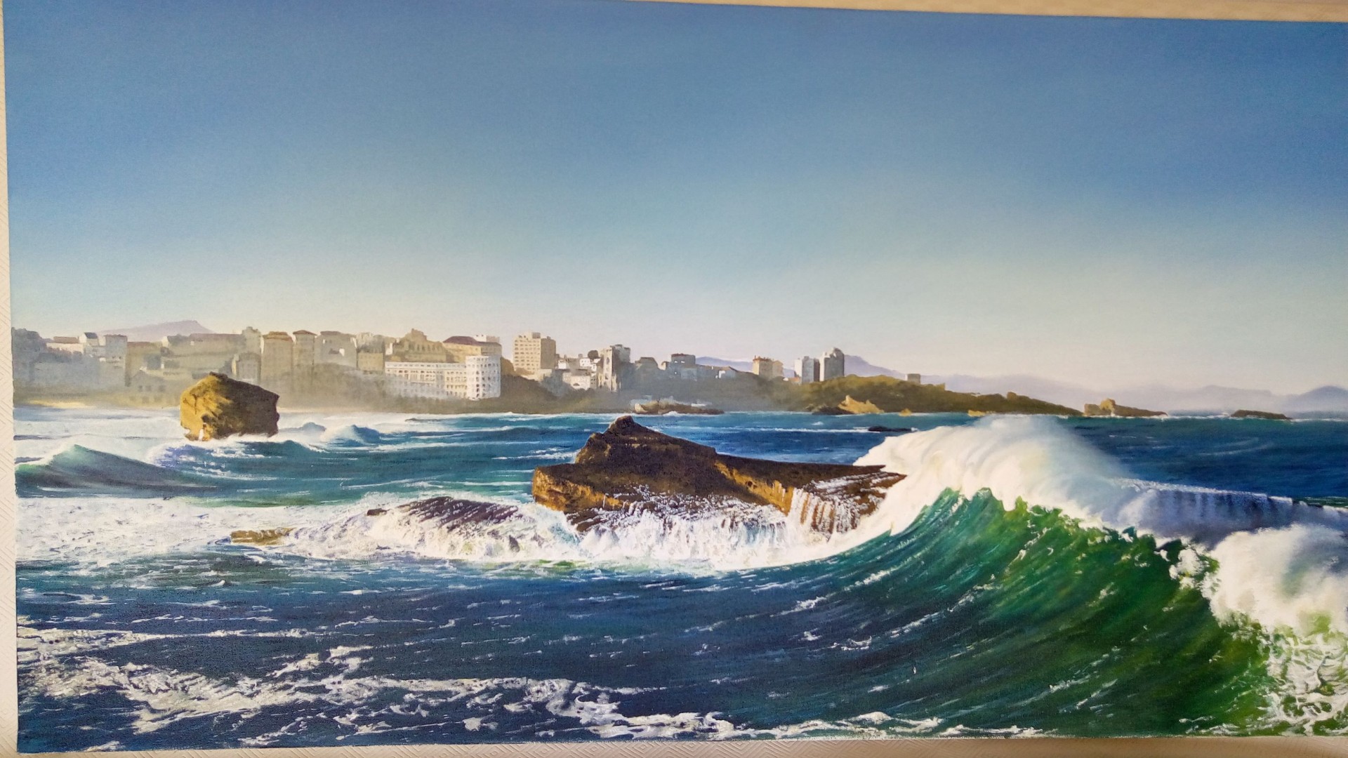 Biarritz vu de l ocean
