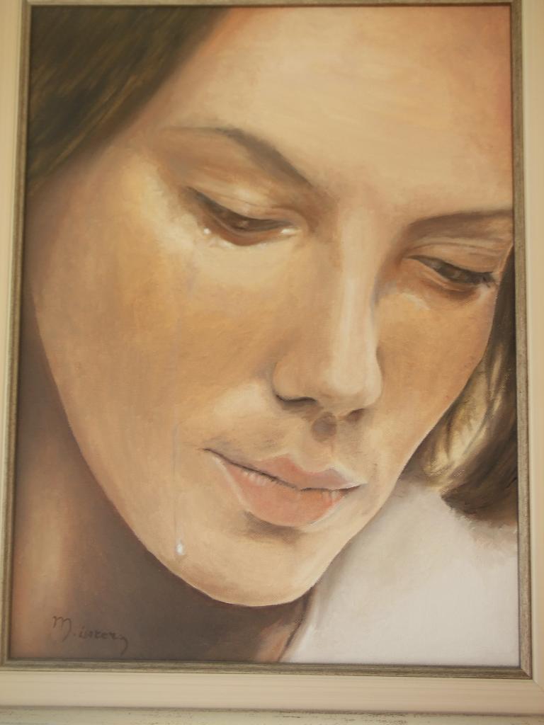 Jeune fille en pleurs