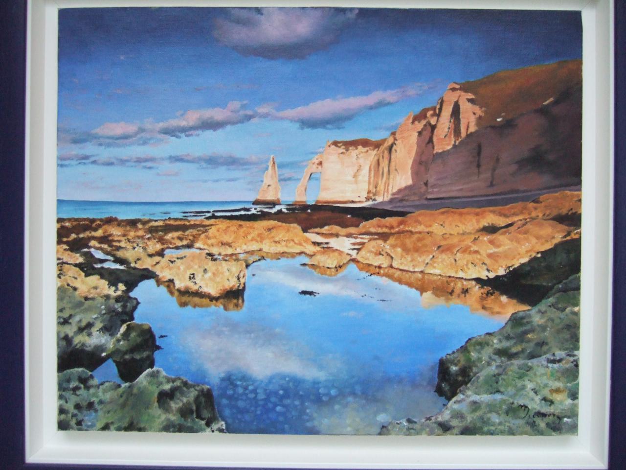Falaise d'Etretat - Effets du soir