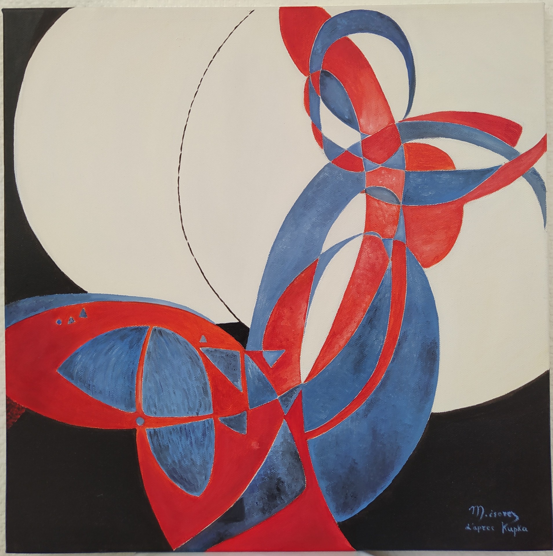 Fugue a 2 couleurs d après F. Kupka