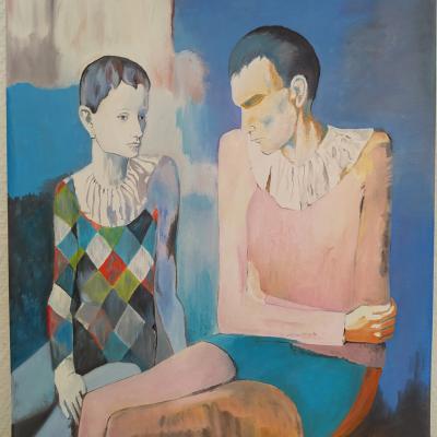 L' Arlequin et le funambule d'après Pablo Picasso