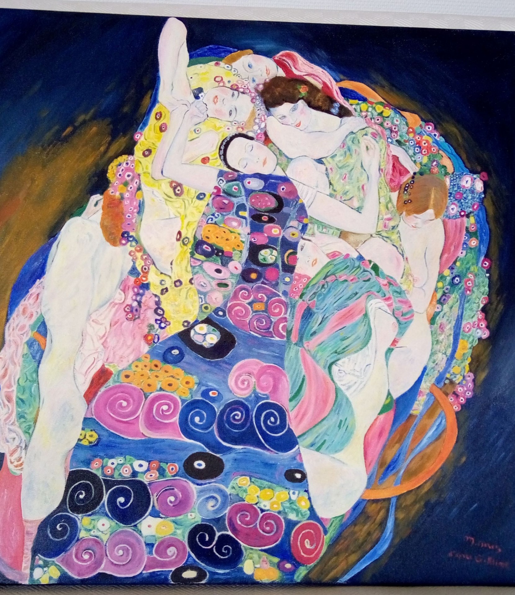 La vierge d apres g klimt