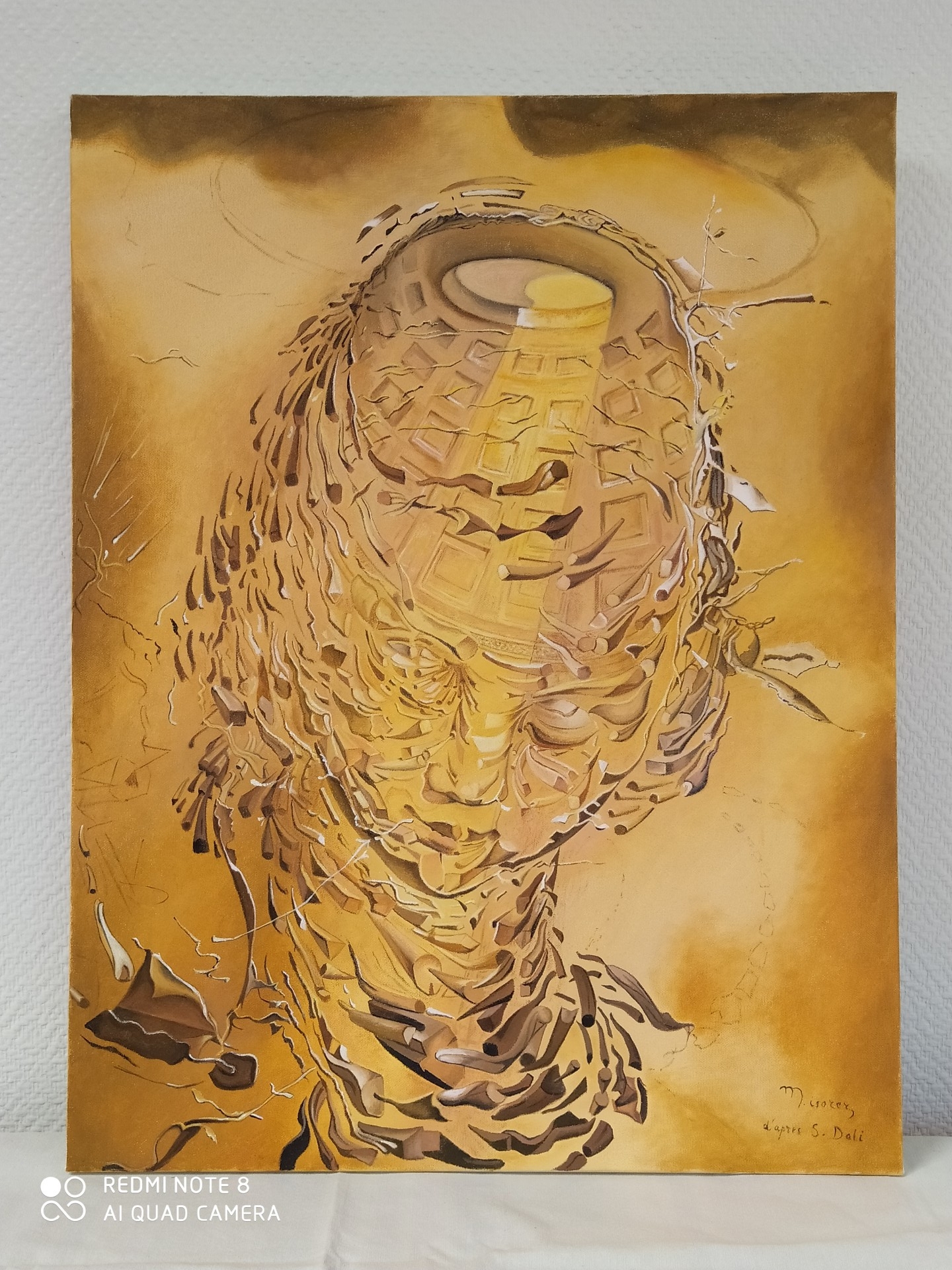 Tête Raphäelesque éclatée - D'après S.Dali