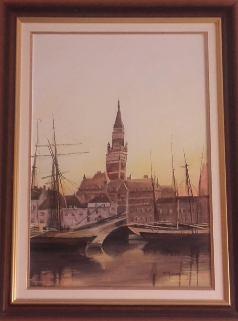 Voiliers dans le port de Dunkerque